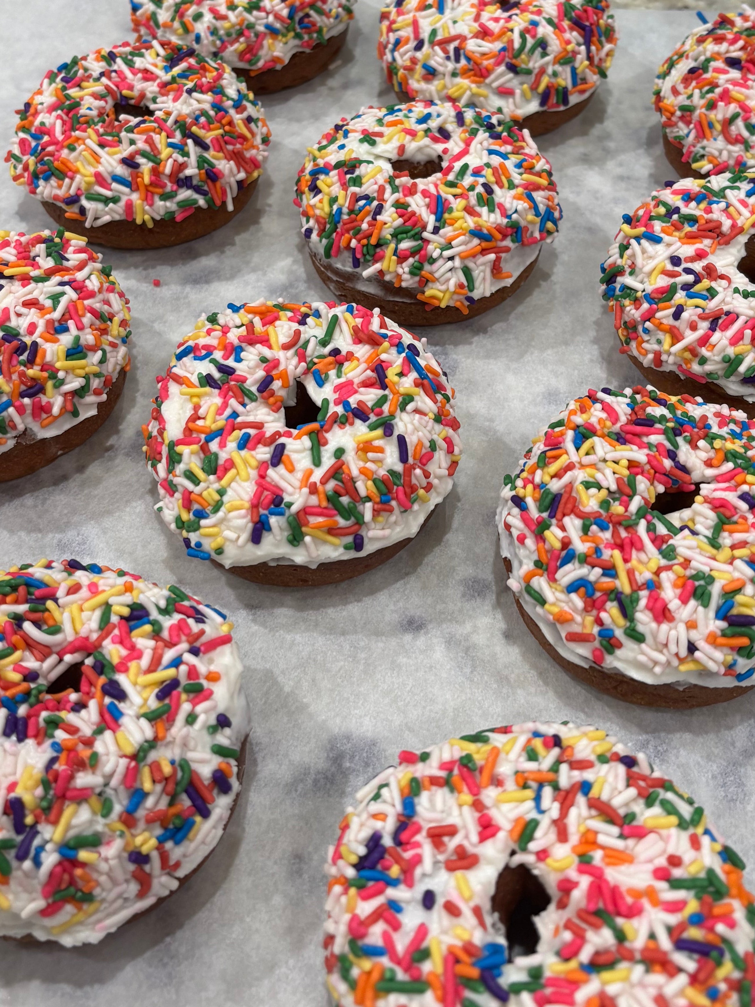 Vanilla Sprinkle Donut
